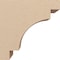 Ekena Millwork 6"W x 12"D x 12"H Classic Mediterranean Rough Cedar Woodgrain TimberThane Corbel, Primed Tan CORUR06X12X12MEDRCPR - alternate 4